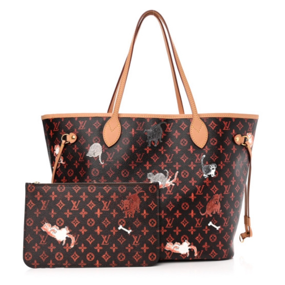 Louis Vuitton Cattogram Neverfull Tote